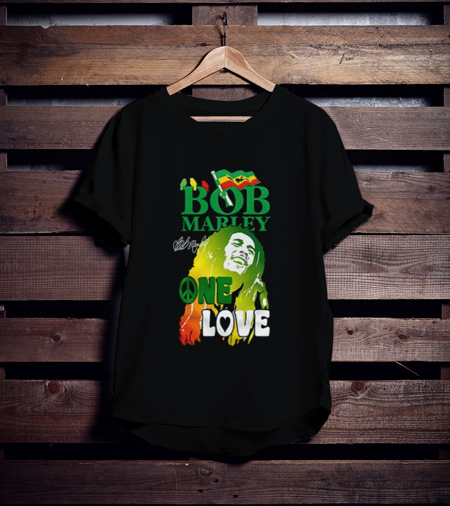 Kansas City Chiefs Bob Marley One Love Peace T-Shirt