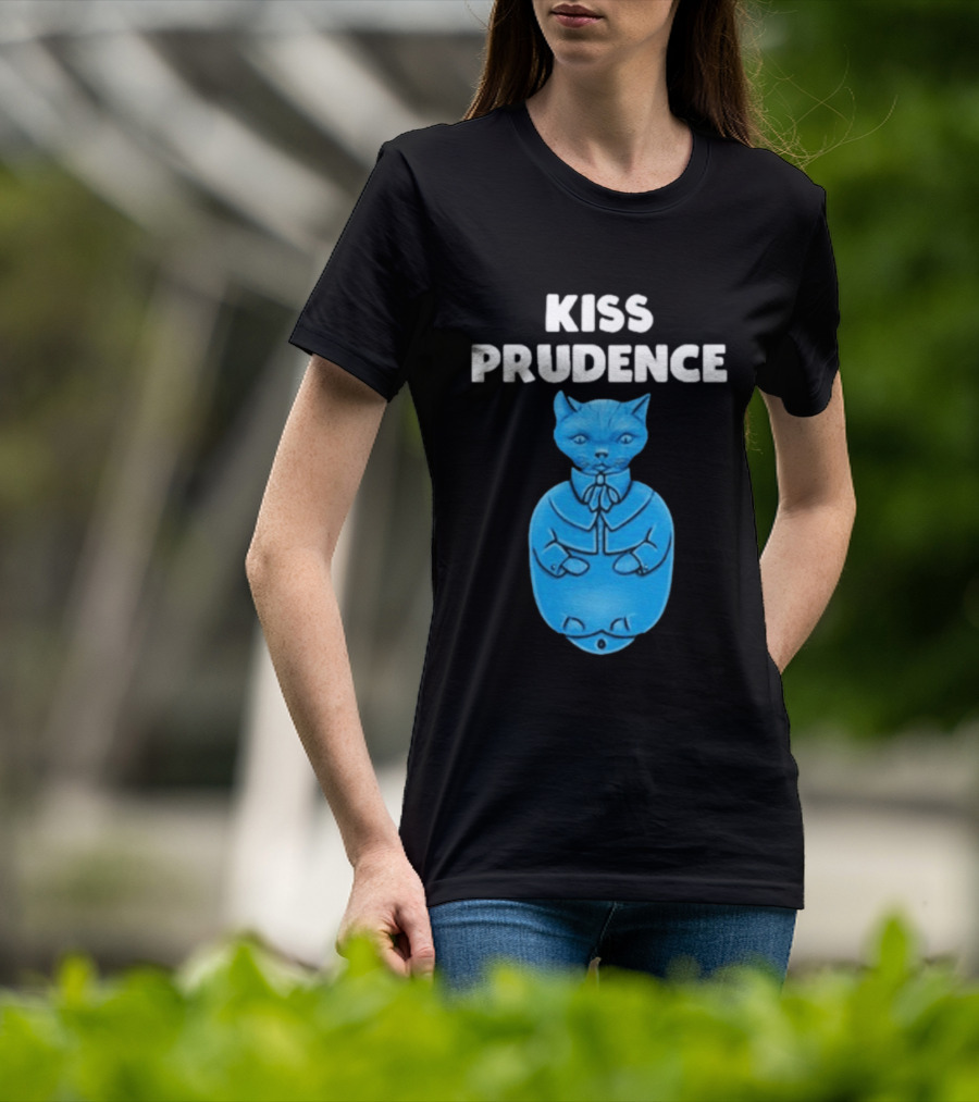 Kiss Prudence Happytoast Cat Blue T-Shirt