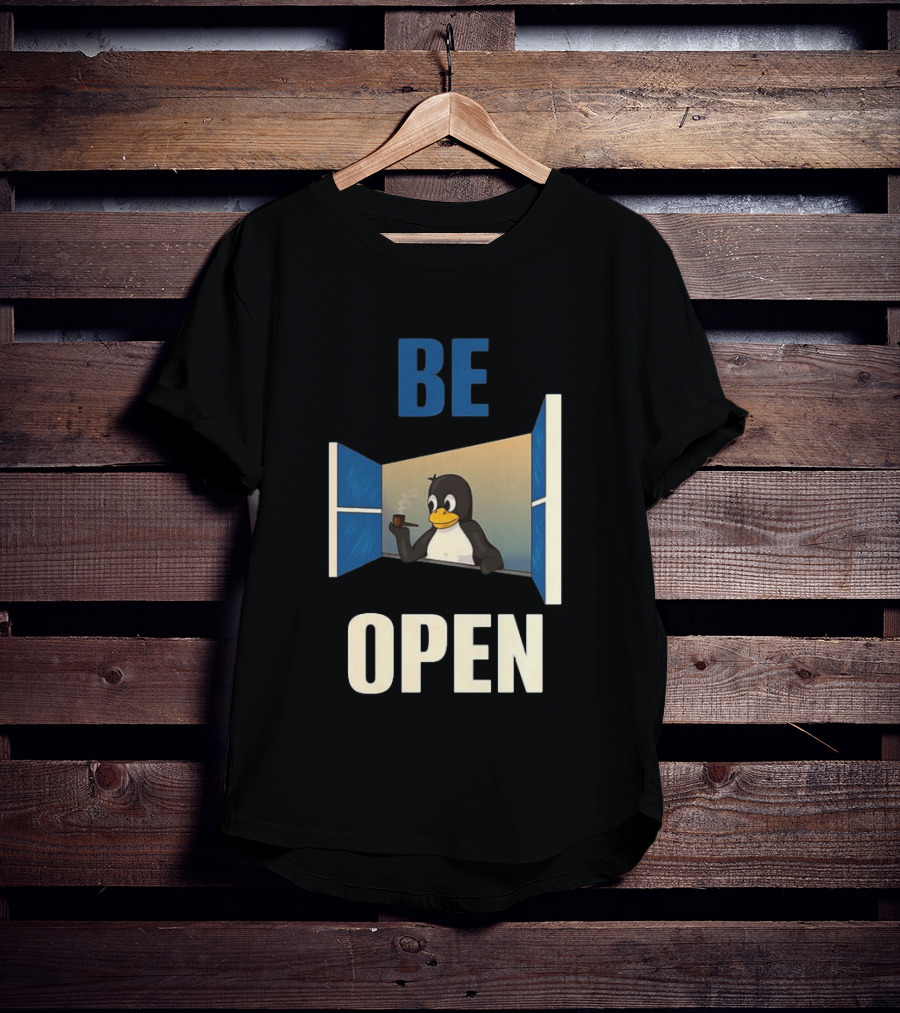 Penguin Be Open Smoking Pipe T-Shirt