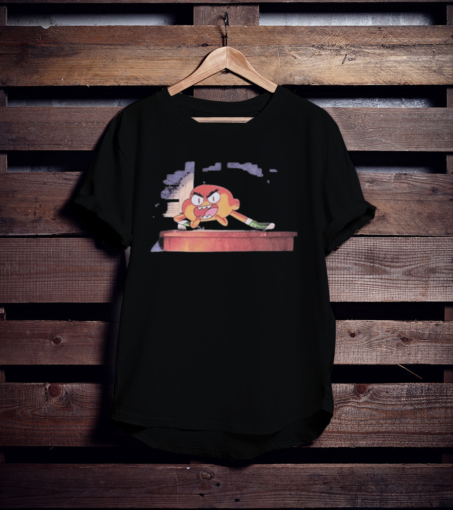 The Amazing World Of Gumball Darwin Angry Cartoon T-Shirt