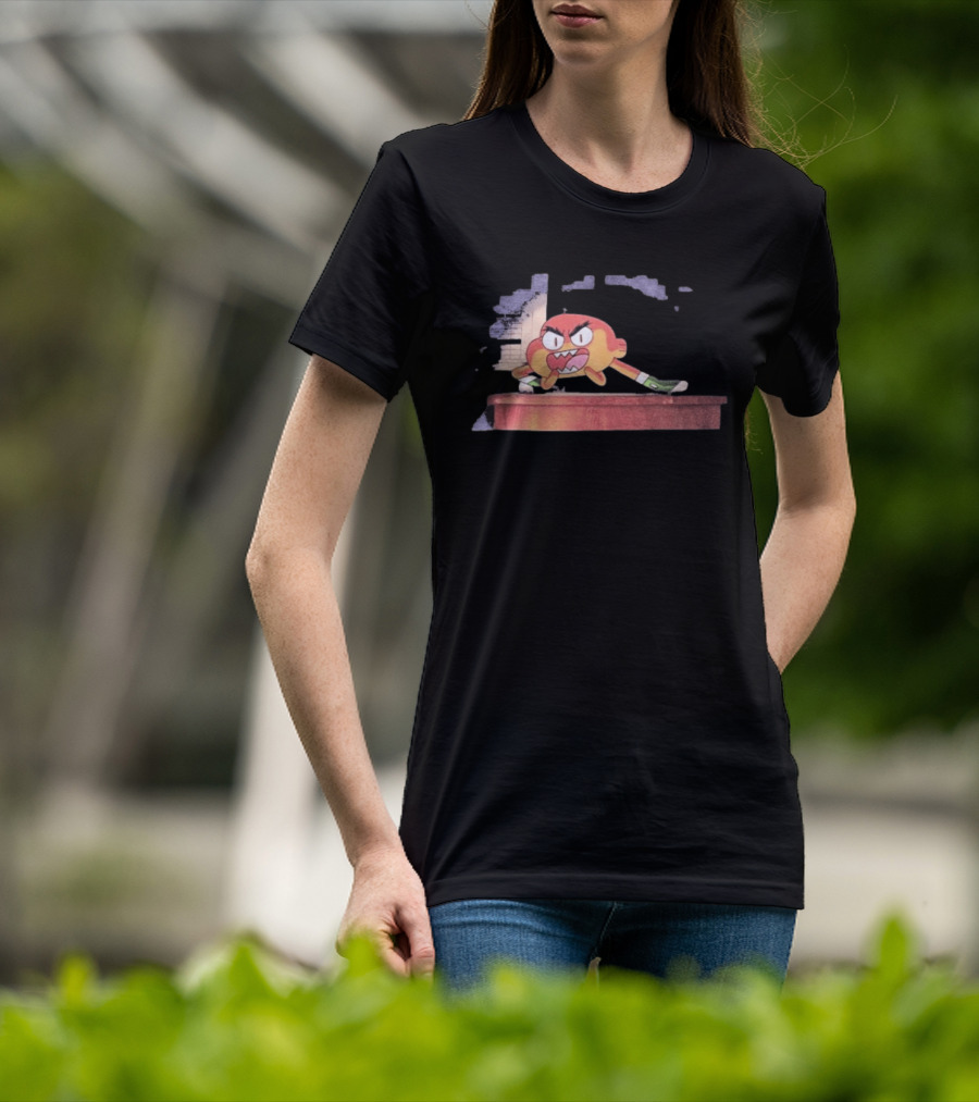 The Amazing World Of Gumball Darwin Angry Cartoon T-Shirt