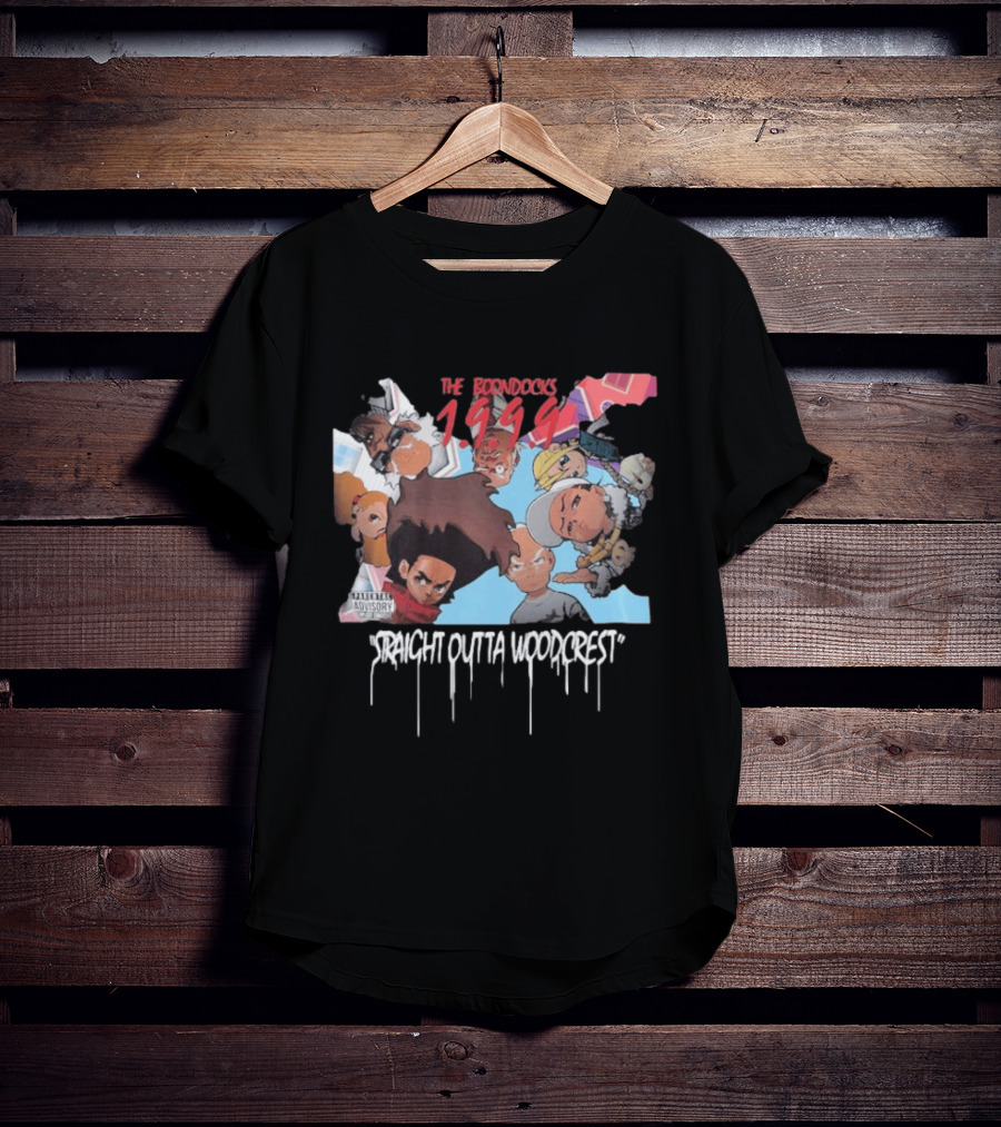 The Boondocks 1999 Straight Outta Woodcrest Parental Advisory T-Shirt