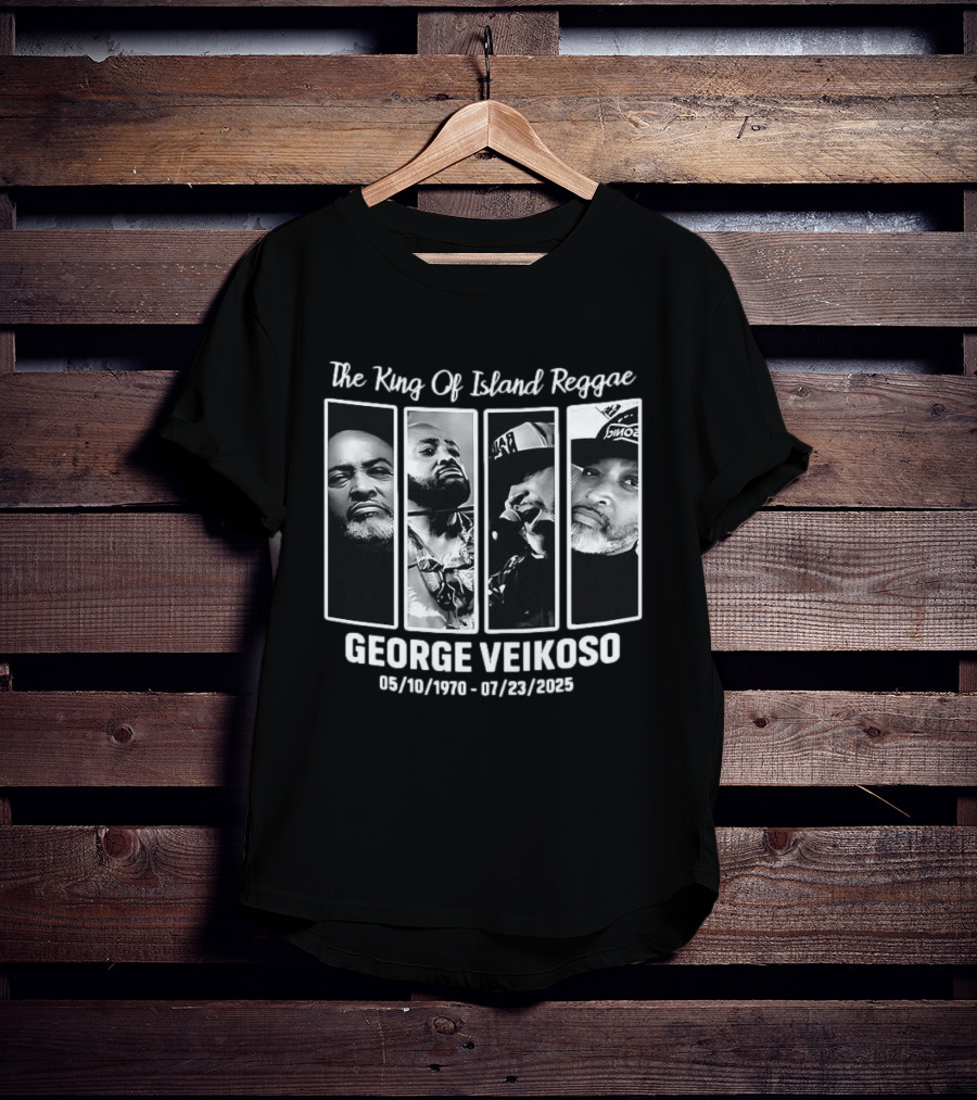 The King Of Island Reggae George Veikoso 1970 2025 T-Shirt