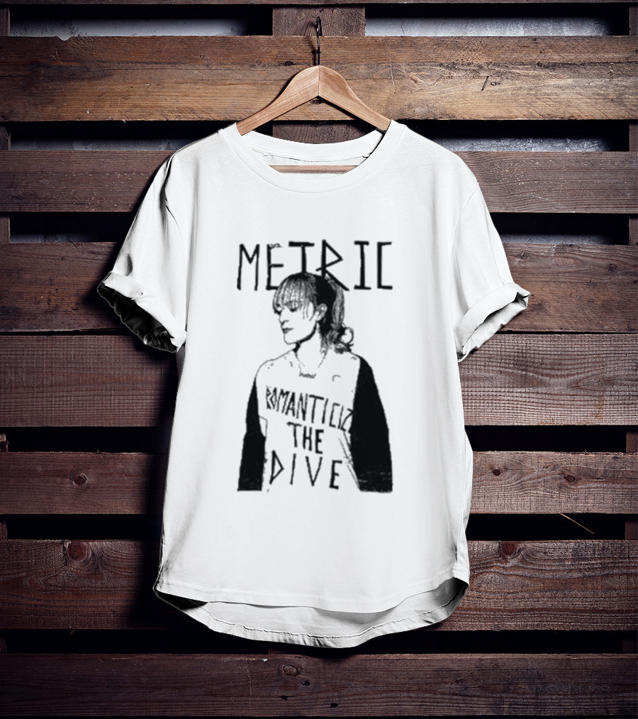Metric Romanticize The Dive Bold Black And White T-Shirt