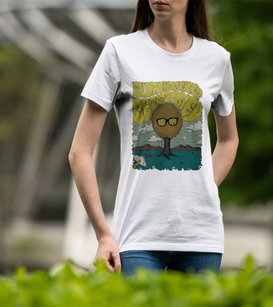 Everybody Must Get Stoned Bob Dylan Psychedelic Mushroom T-Shirt
