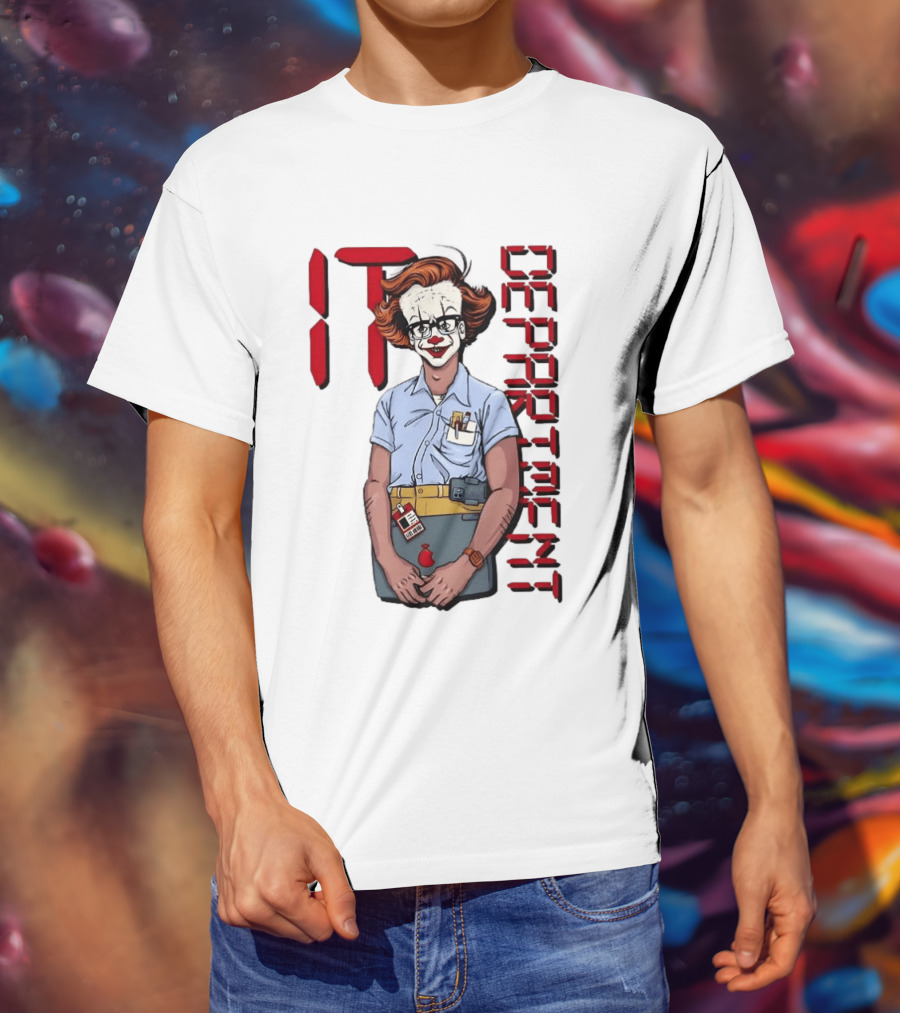 Pennywise IT Department Nerd Humor T-Shirt