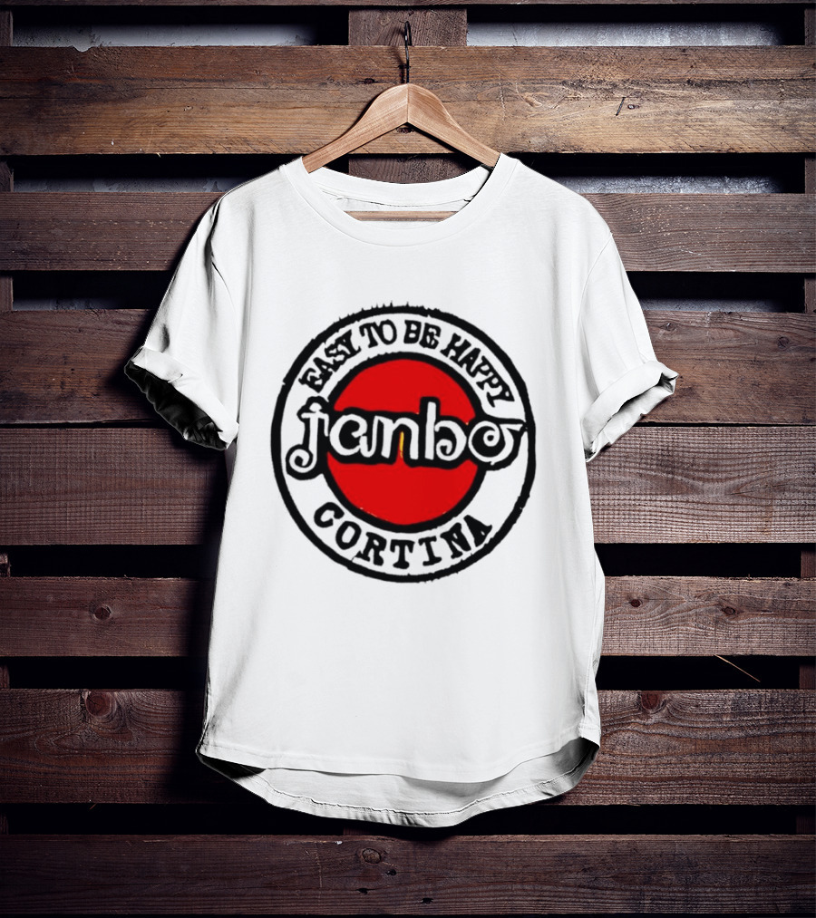 Janbo Easy To Be Happy Cortina Red Circle T-Shirt