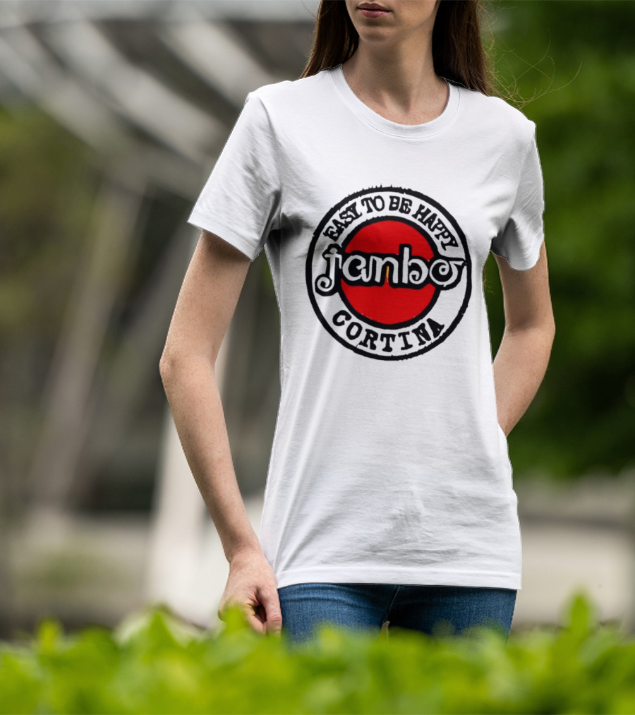 Janbo Easy To Be Happy Cortina Red Circle T-Shirt