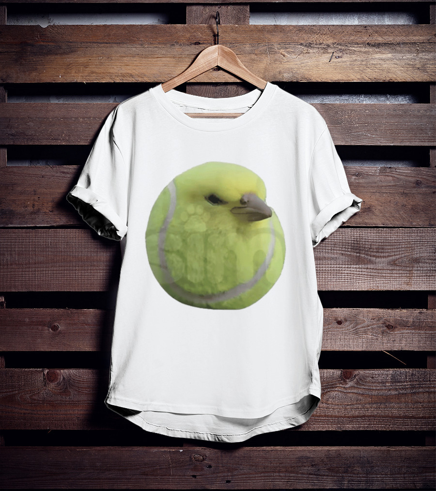Silly Tennis Ball Bird Meme T-Shirt