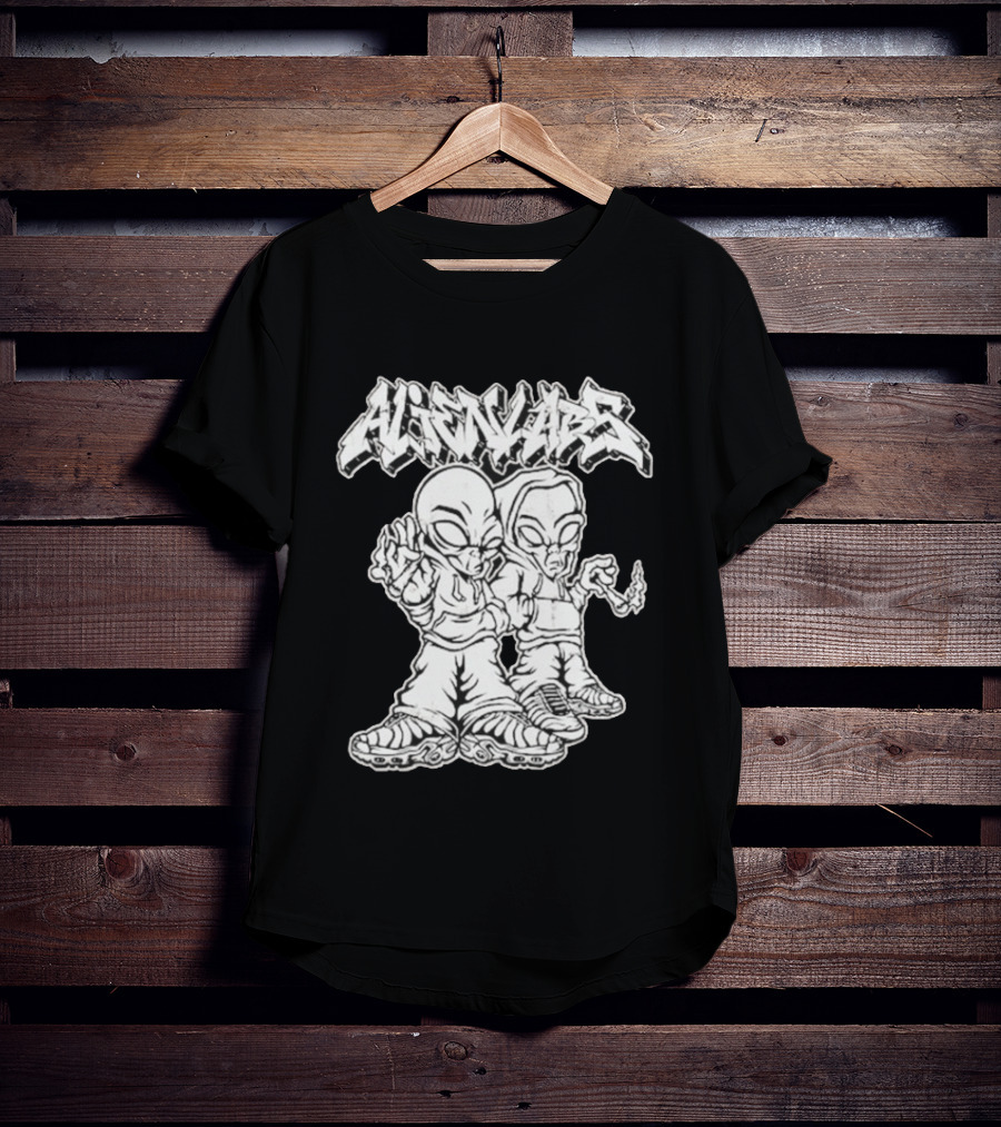 Alienlabs Cosmic Cigarettes Streetwear Style Alien Characters T-Shirt