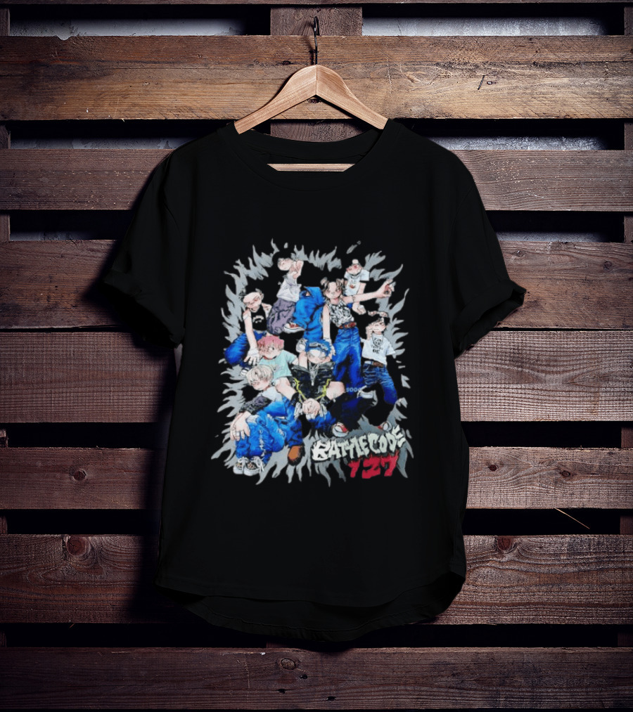 Battle Code 127 Anime Crew In Dynamic Poses T-Shirt