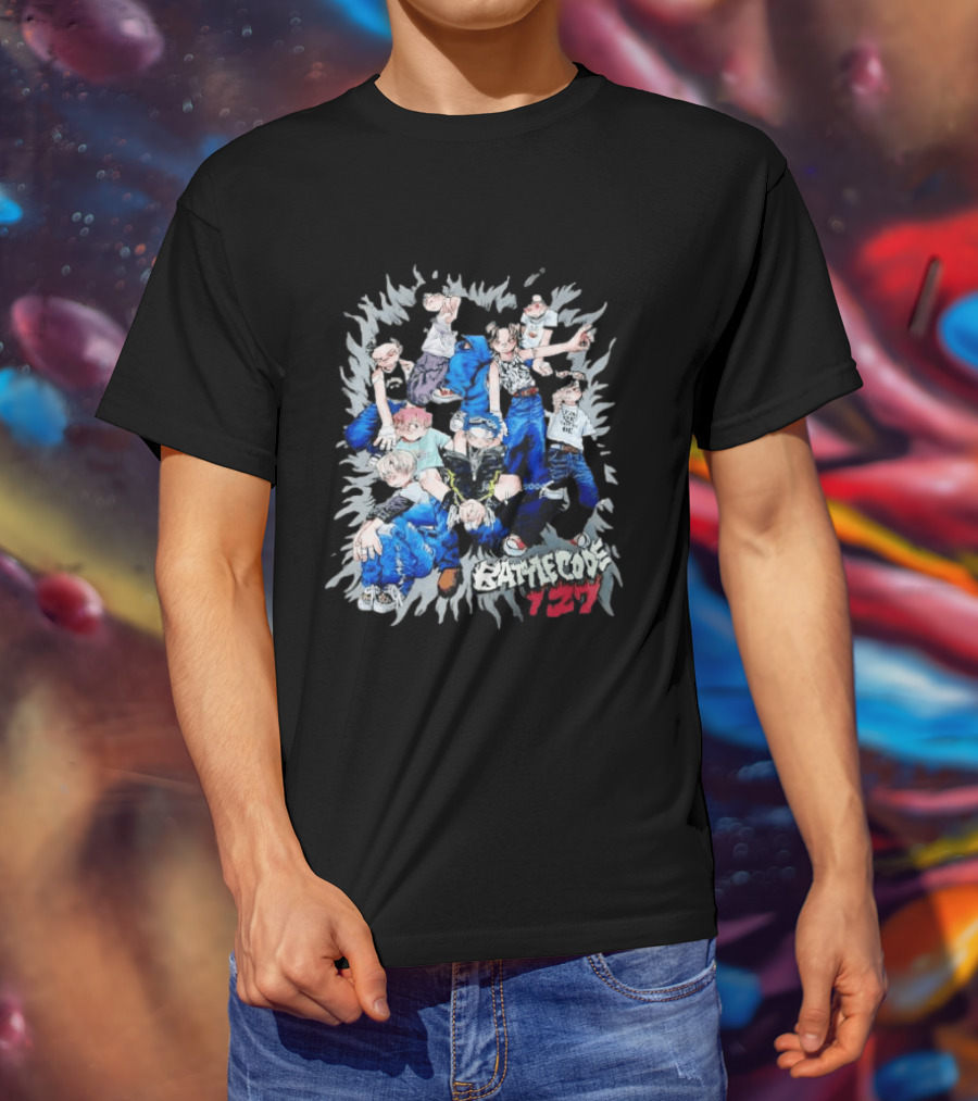 Battle Code 127 Anime Crew In Dynamic Poses T-Shirt