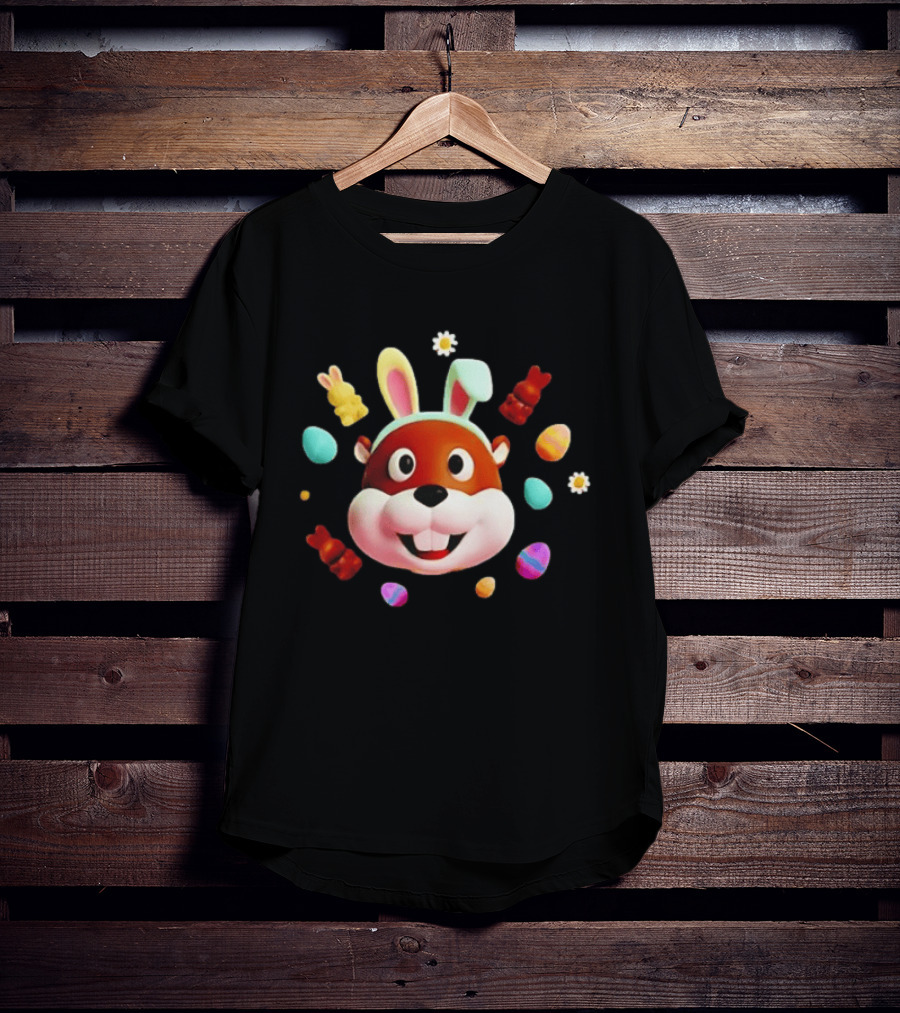 Bucees Easter Bunny Celebration With Colorful Eggs And Gummy Bears T-Shirt