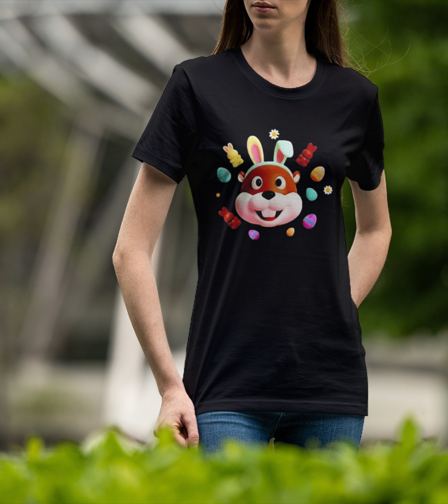 Bucees Easter Bunny Celebration With Colorful Eggs And Gummy Bears T-Shirt