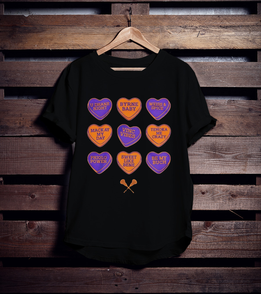 Buffalo Lacrosse U Dhane Right Byrne Baby Weiss And Spice Heart Phrases Priolo Power Sweet Like Bene T-Shirt