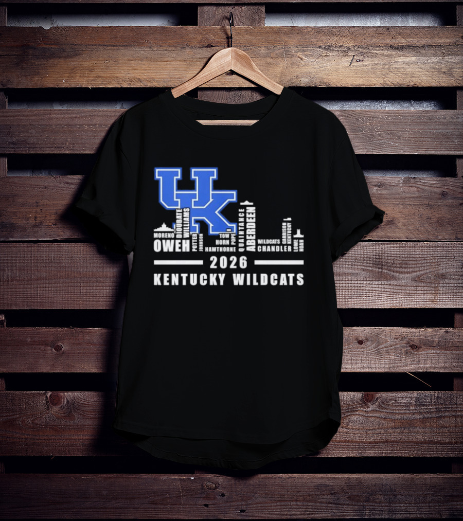 Kentucky Wildcats UK Logo 2026 Skyline Owen Players T-Shirt