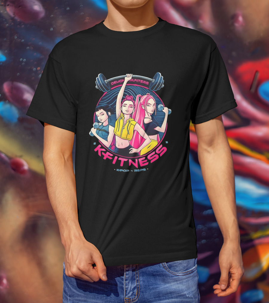 Demon Hunters Kpop Fitness Meme Kpop Reps T-Shirt