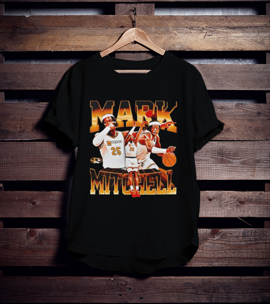 Mark Mitchell Missouri Basketball 25 Mizzou Tigers T-Shirt