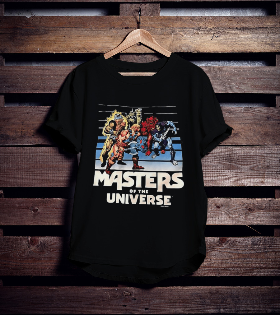 Masters Of The Universe He Man And Skeletor Battle Scene T-Shirt