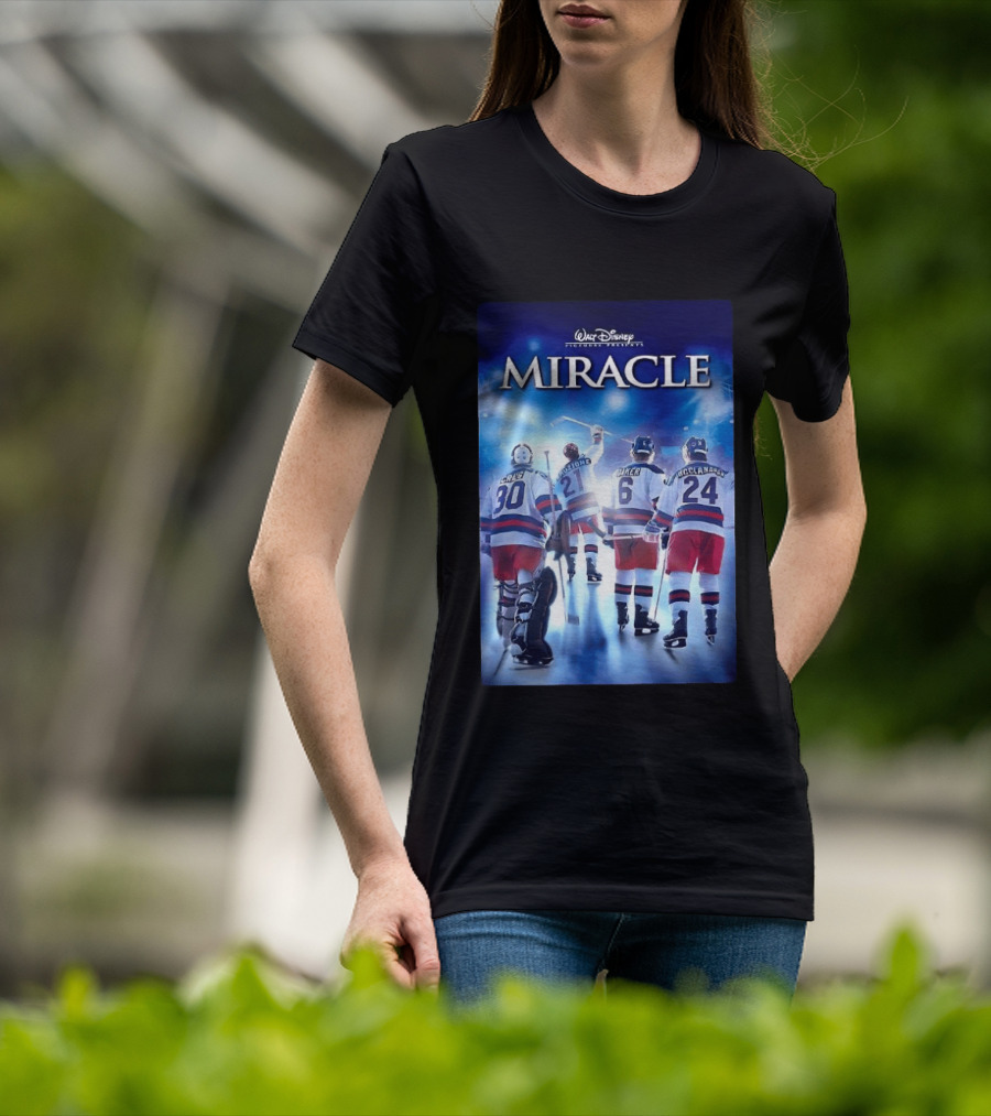 Walt Disney Pictures Presents Miracle NHL Craig Eruzione Baker McClanahan T-Shirt