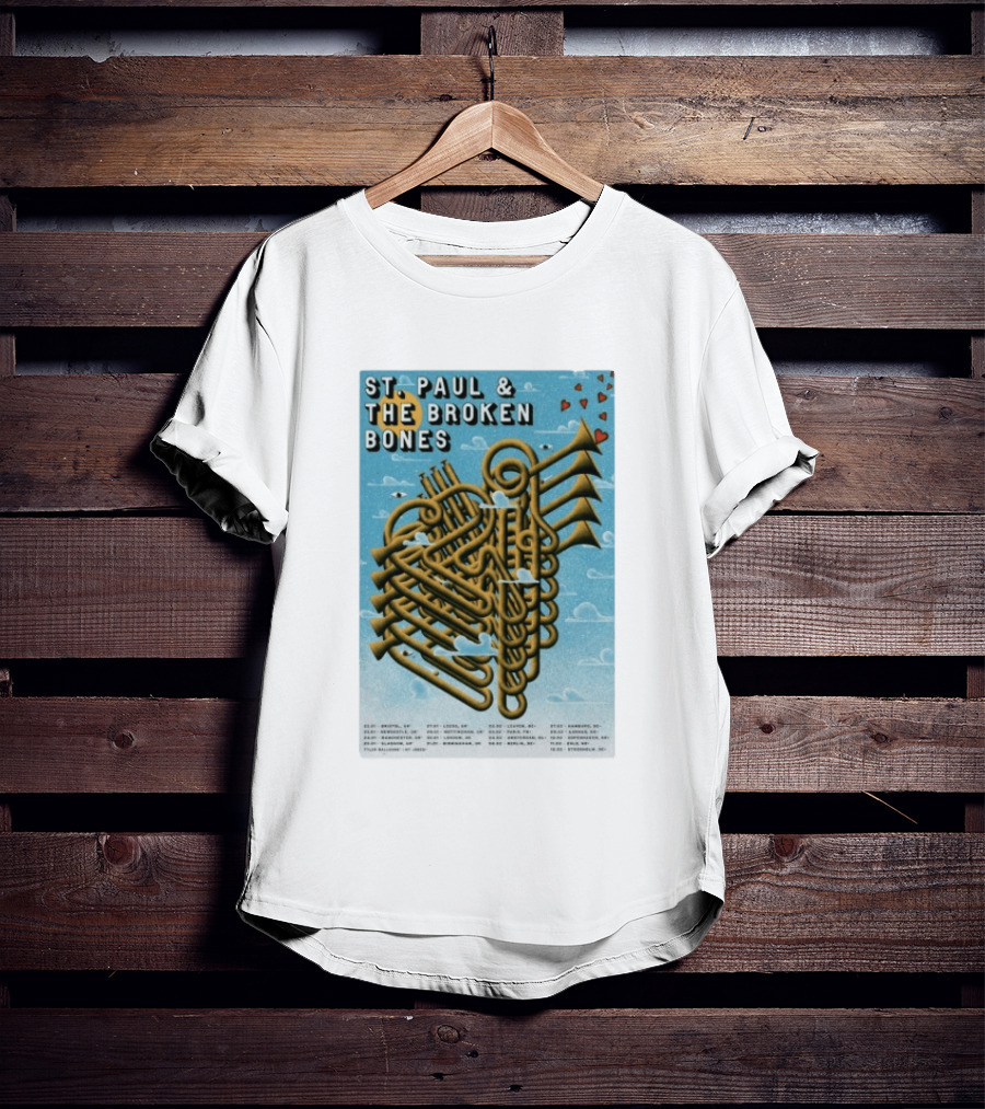 St. Paul & The Broken Bones UK Europe Tour 2026 Dates Bristol Leeds Dublin Paris Barcelona T-Shirt