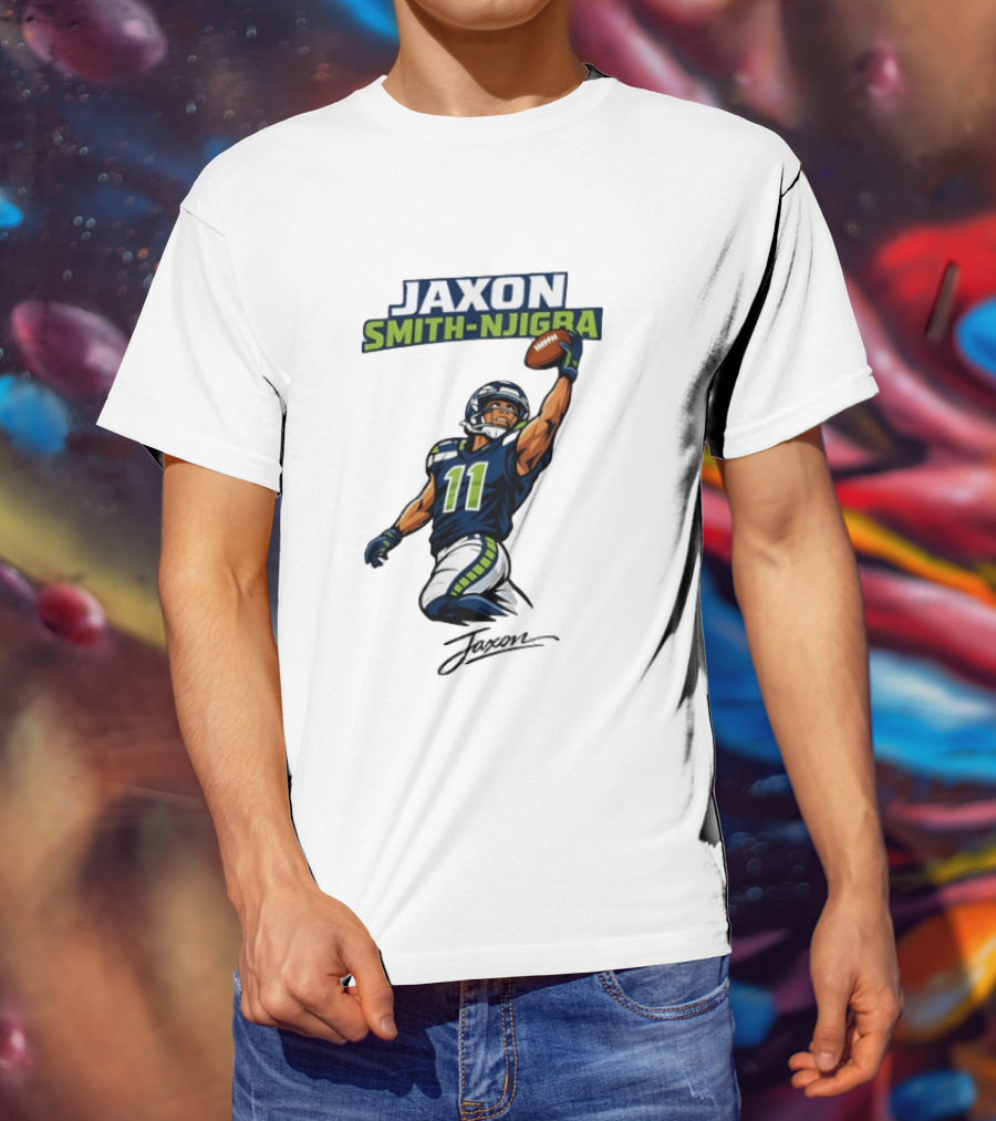 Jaxon Smith Njigba Seattle Football Catch Seahawks Number 11 T-Shirt
