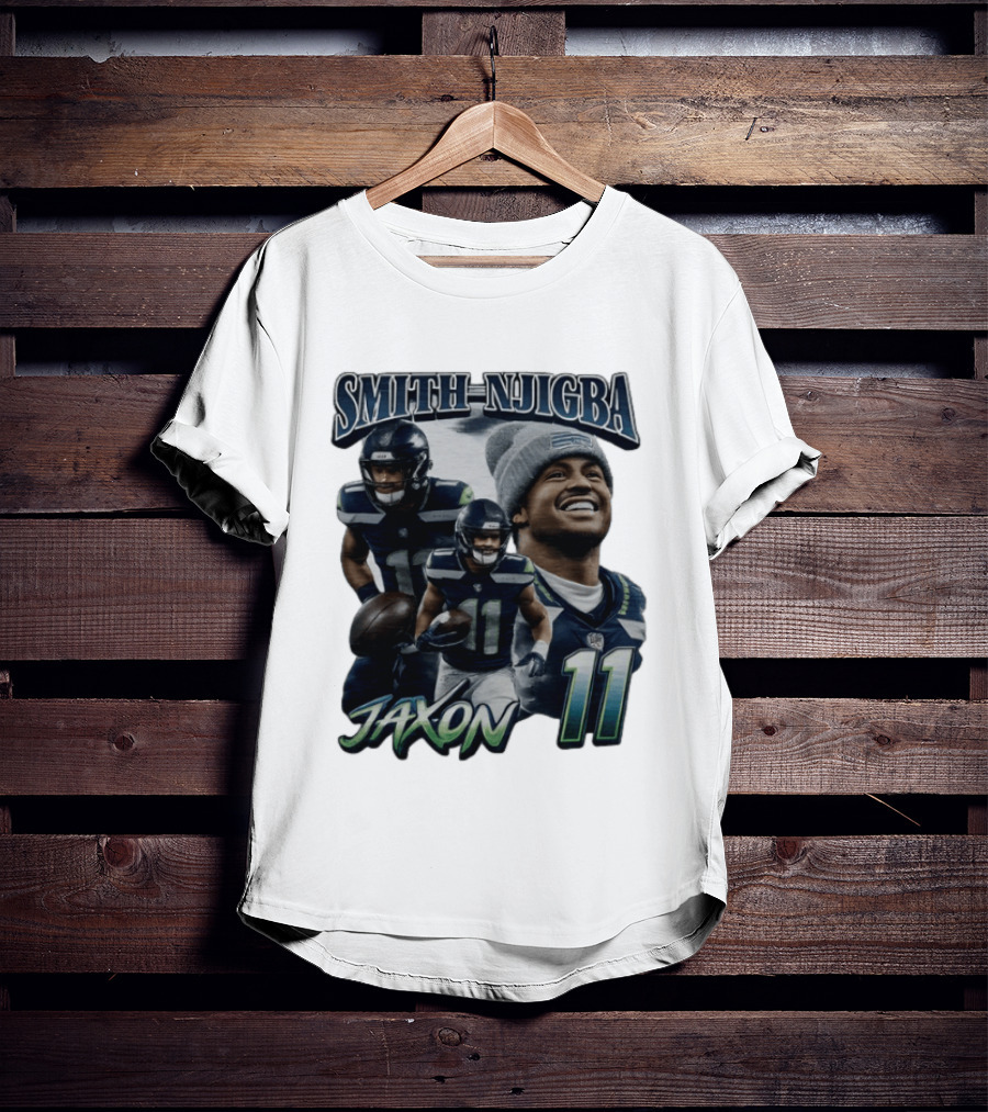 Jaxon Smith Njigba Seattle Seahawks 11 Player 90s T-Shirt