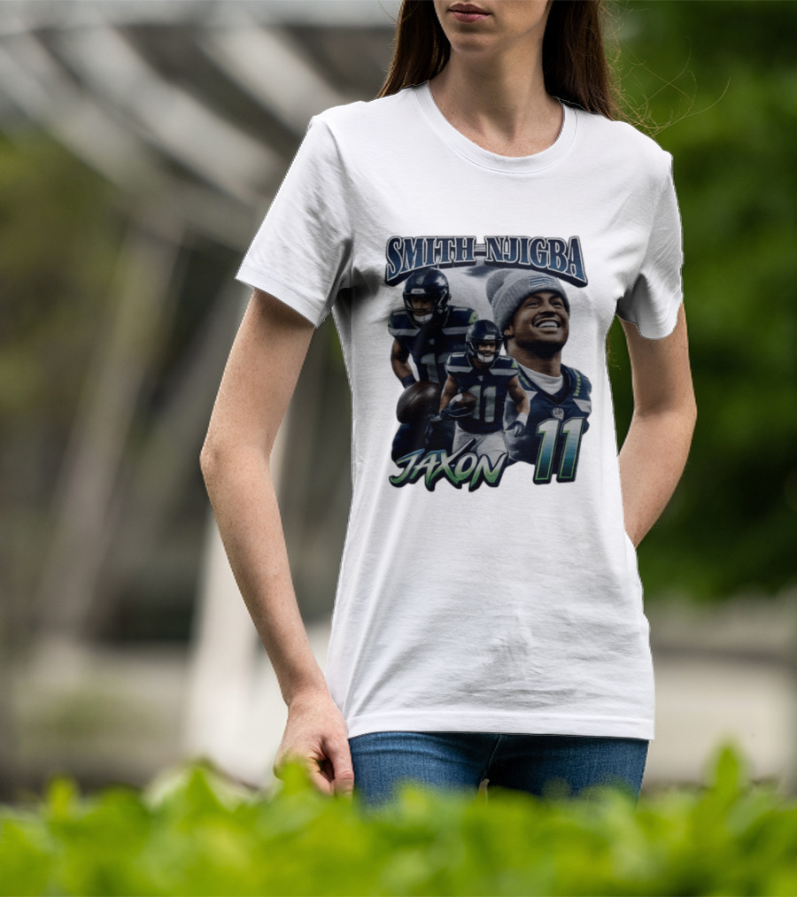 Jaxon Smith Njigba Seattle Seahawks 11 Player 90s T-Shirt