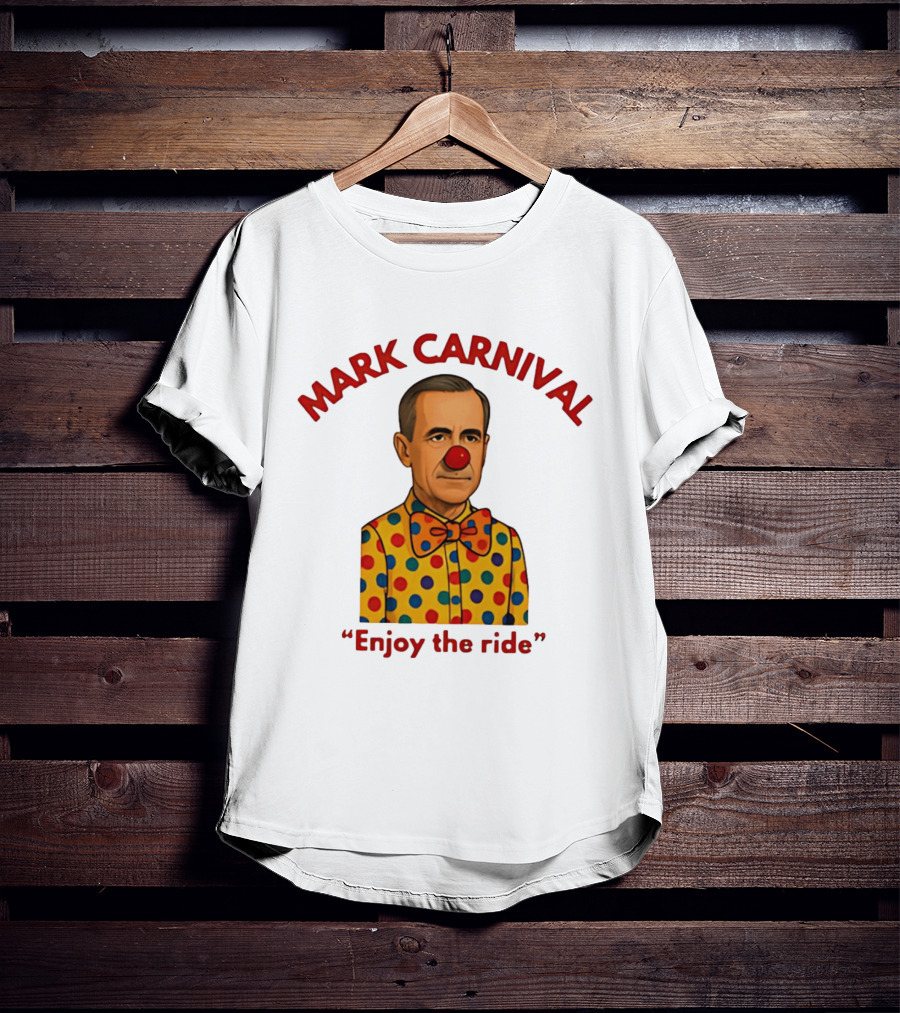 Mark Carnival Enjoy The Ride Clown Polka Dot Bow Tie T-Shirt