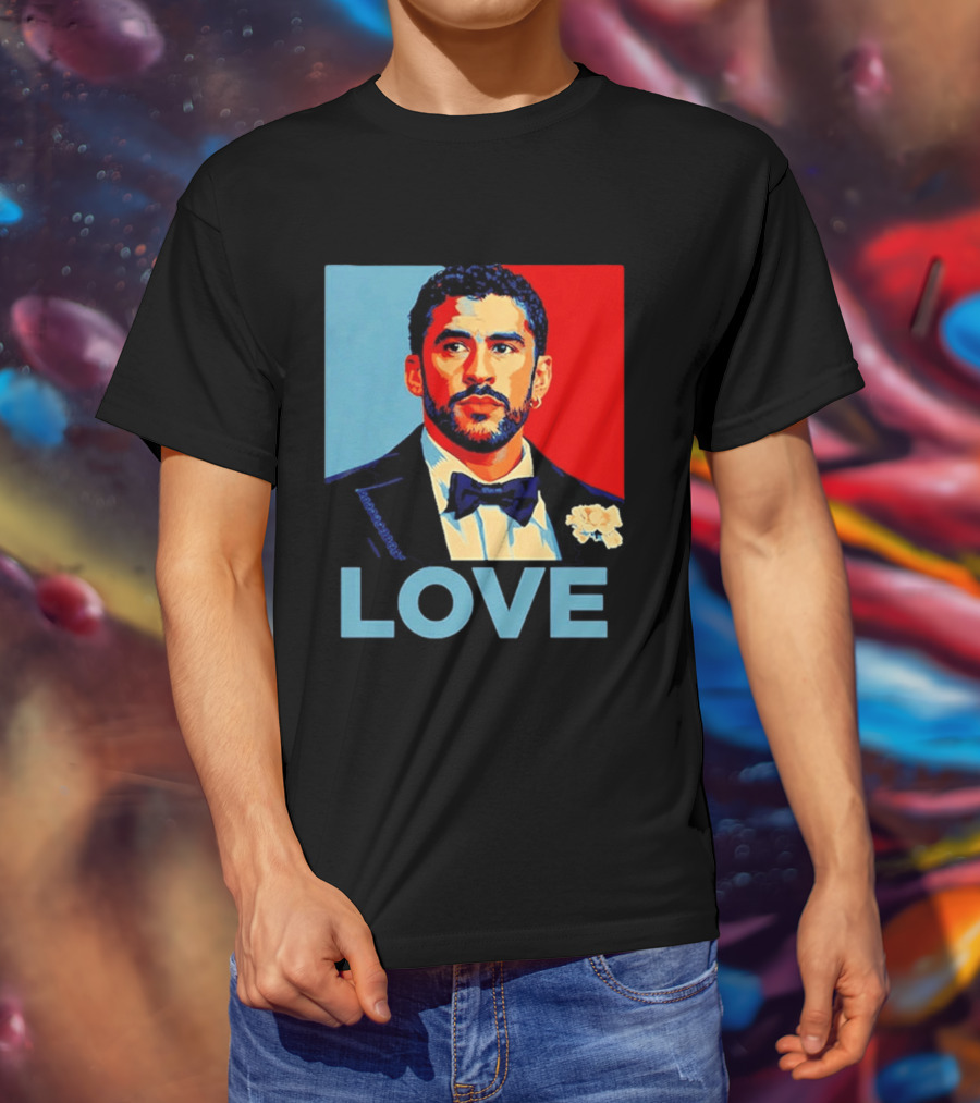 Bad Bunny LOVE Puerto Rico Super Benito T-Shirt