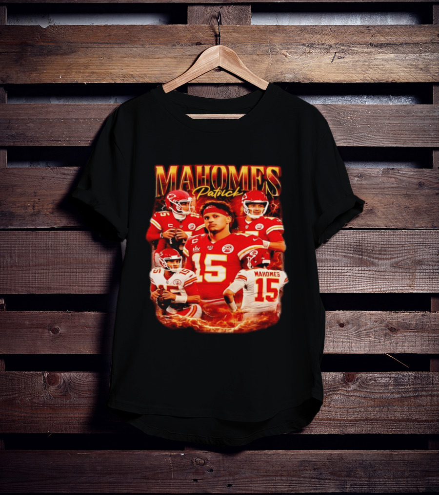 Patrick Mahomes Kansas City 90s KC Football Quarterback Chiefs NFL Champion T-Shirt
