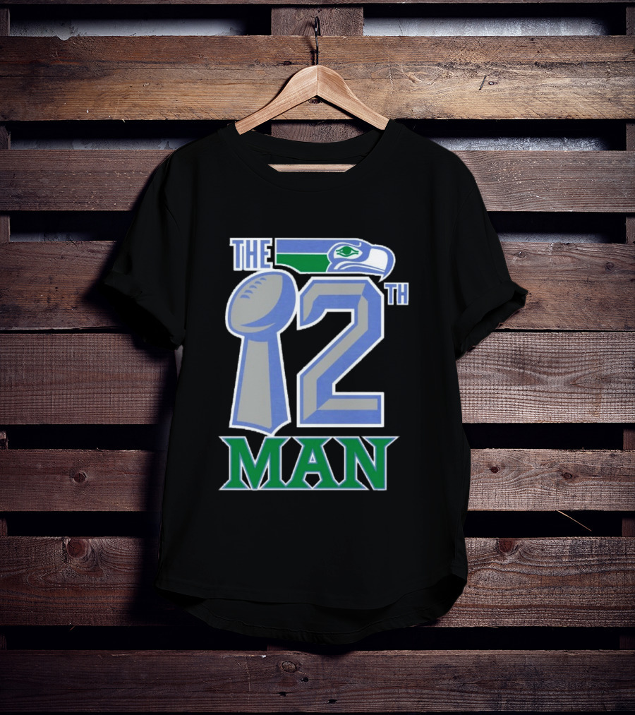 The 12th Man Seattle Bird Fan Football T-Shirt