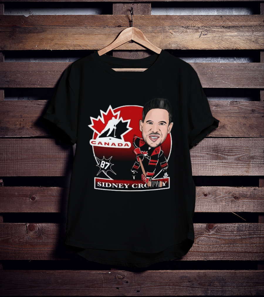 Sidney Crosby Canada Hockey Caricature Number 87 T-Shirt