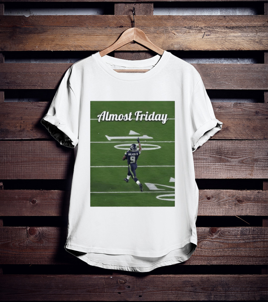 Almost Friday Kenneth Walker III Seahawks Football Celebration T-Shirt