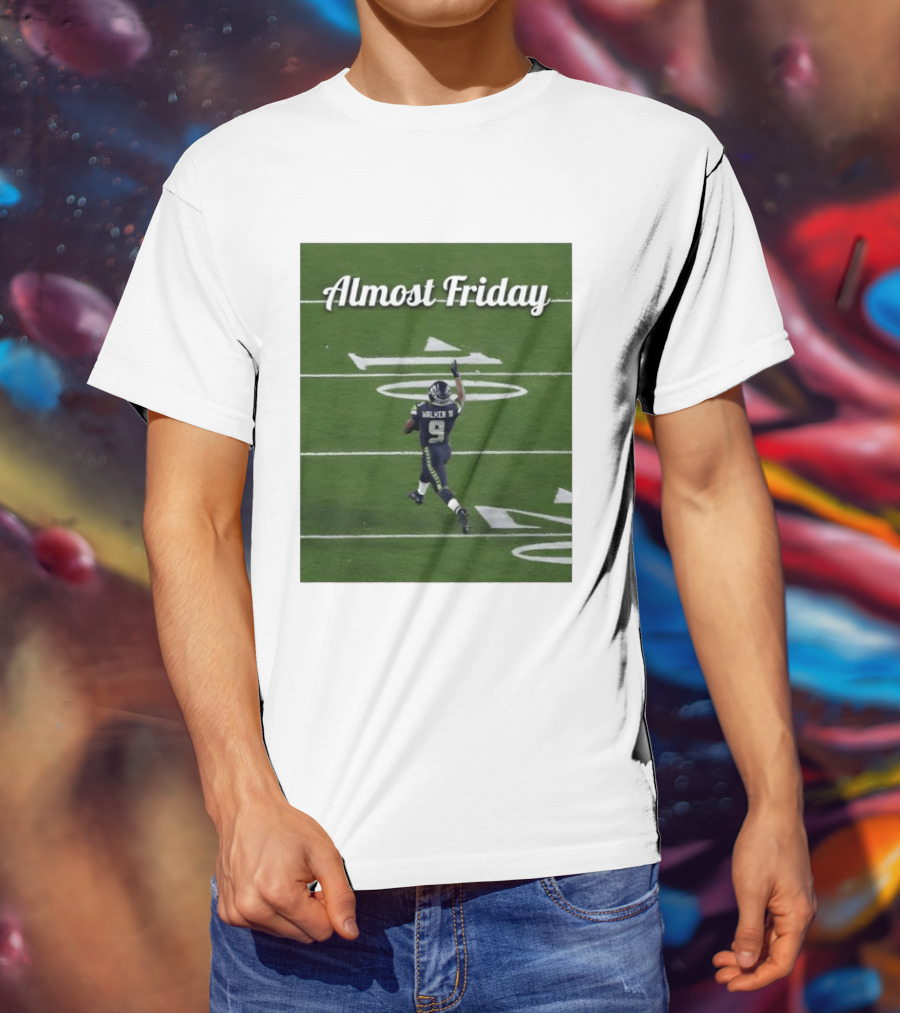 Almost Friday Kenneth Walker III Seahawks Football Celebration T-Shirt