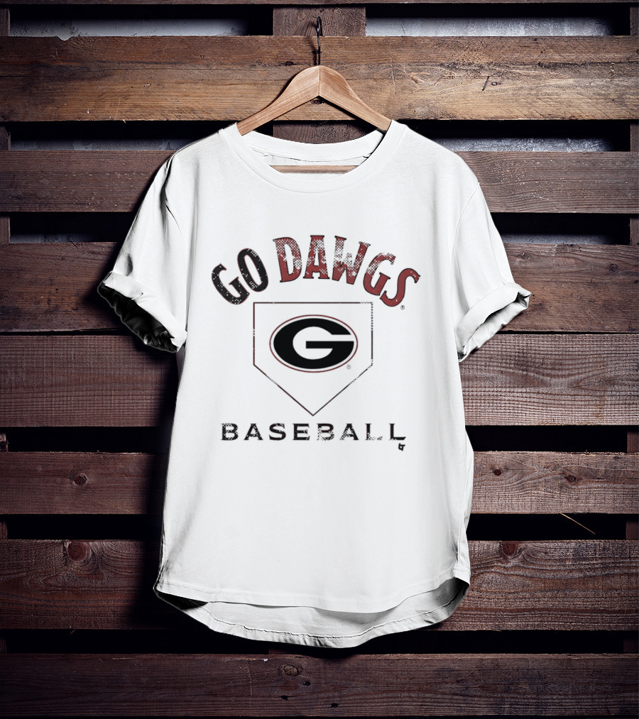 Go Dawgs Georgia Baseball G Logo Home Plate 2026 T-Shirt