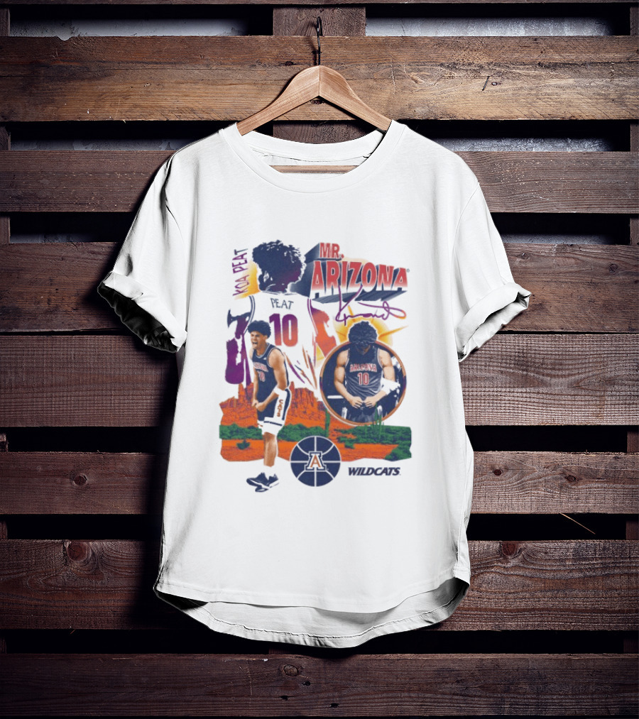 Koa Peat Mr Arizona Wildcats Number 10 Basketball T-Shirt
