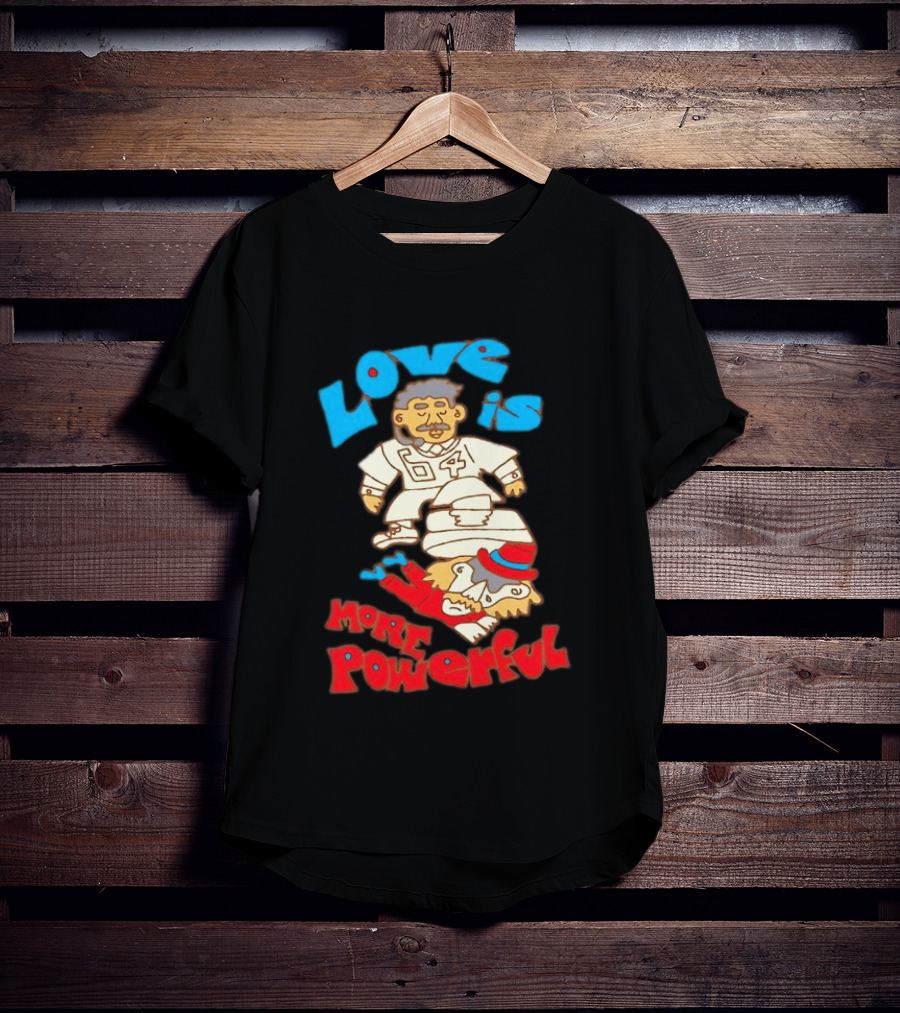 Love Is More Powerful Sam Lane 04 Football Tackle Cartoon T-Shirt