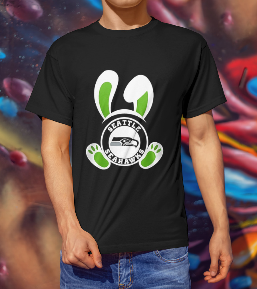 Seattle Seahawks Easter Pride Forget The Eggs I'm Hunting T-Shirt