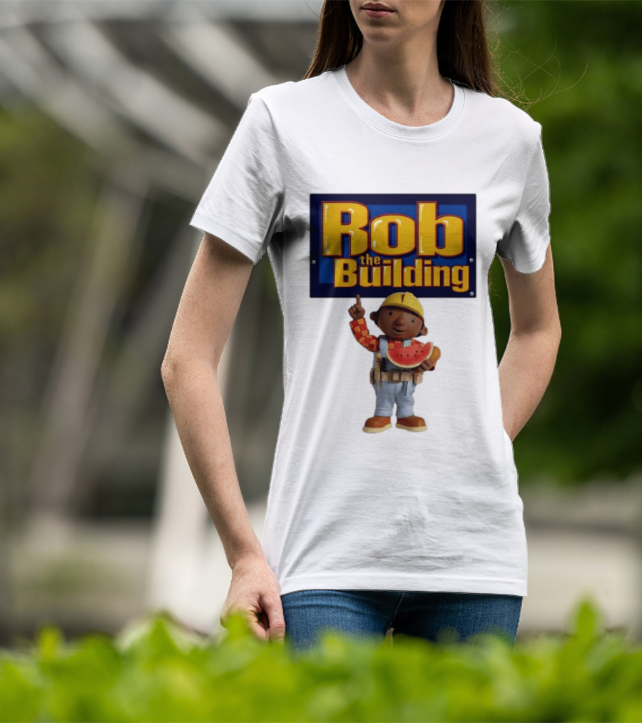 Rob The Building Watermelon Character Fun T-Shirt