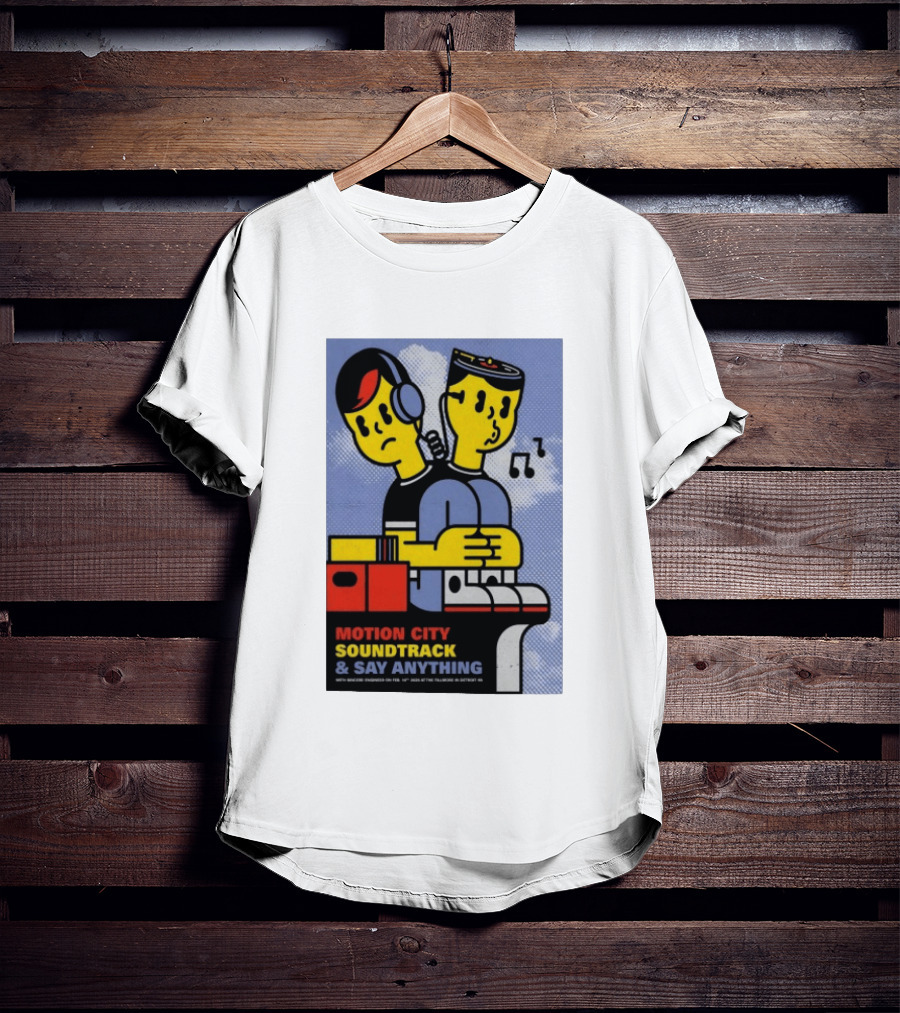 Motion City Soundtrack Say Anything Tour February 10 2026 Fillmore Detroit T-Shirt
