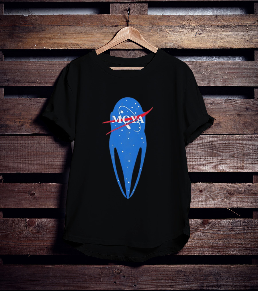 MQYA NASA Space Themed Blue Astronaut T-Shirt