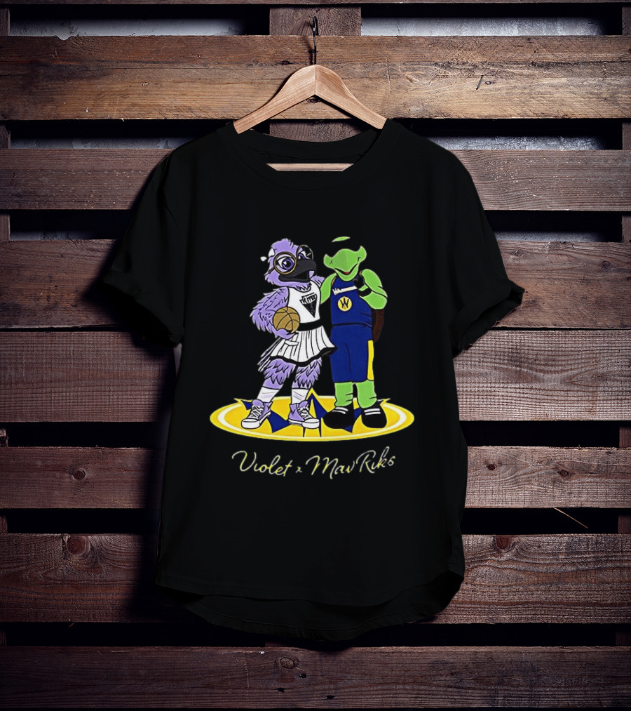 Violet Golden State Valkyries Mav'Riks Santa Cruz Warriors T-Shirt