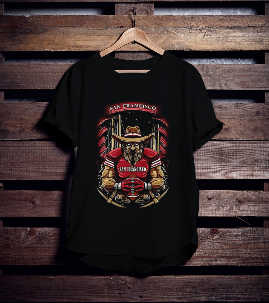 San Francisco 49ers Iconic Football Warrior T-Shirt