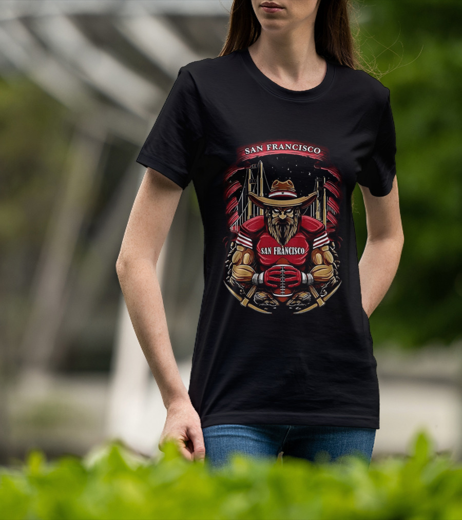 San Francisco 49ers Iconic Football Warrior T-Shirt