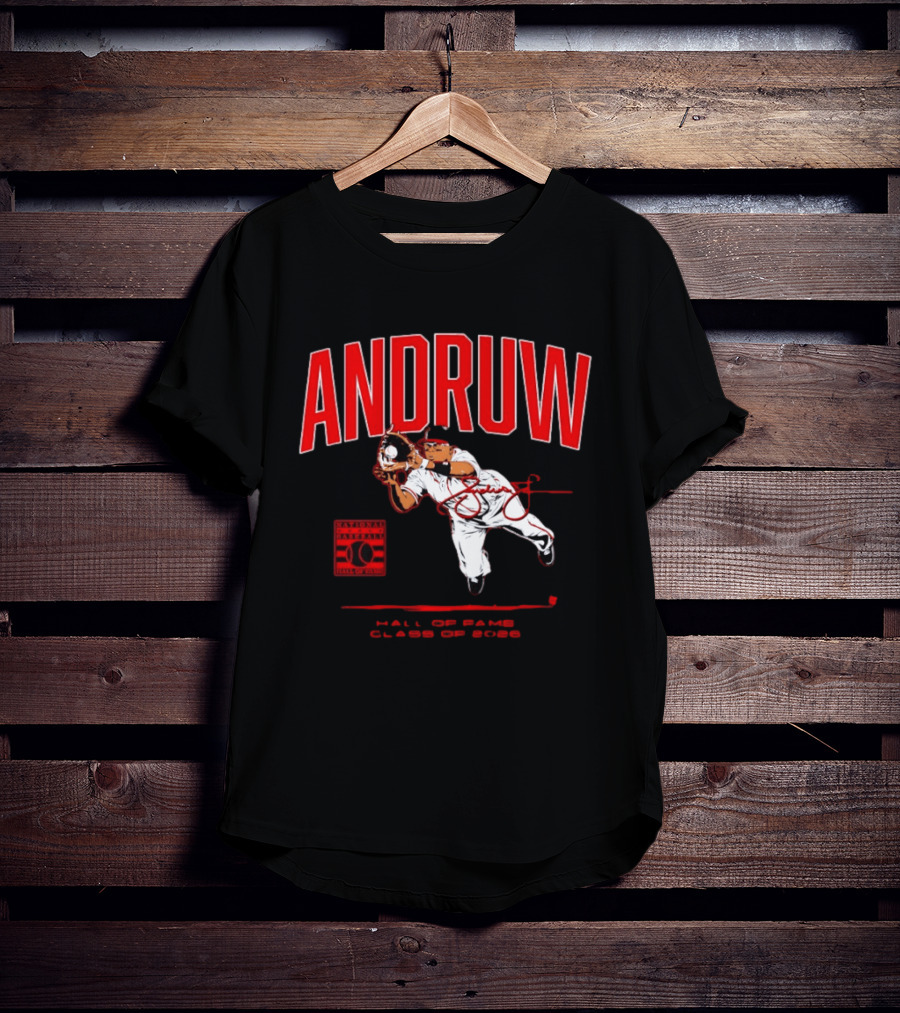 Andruw Jones National Baseball Hall Of Fame Class Of 2026 T-Shirt