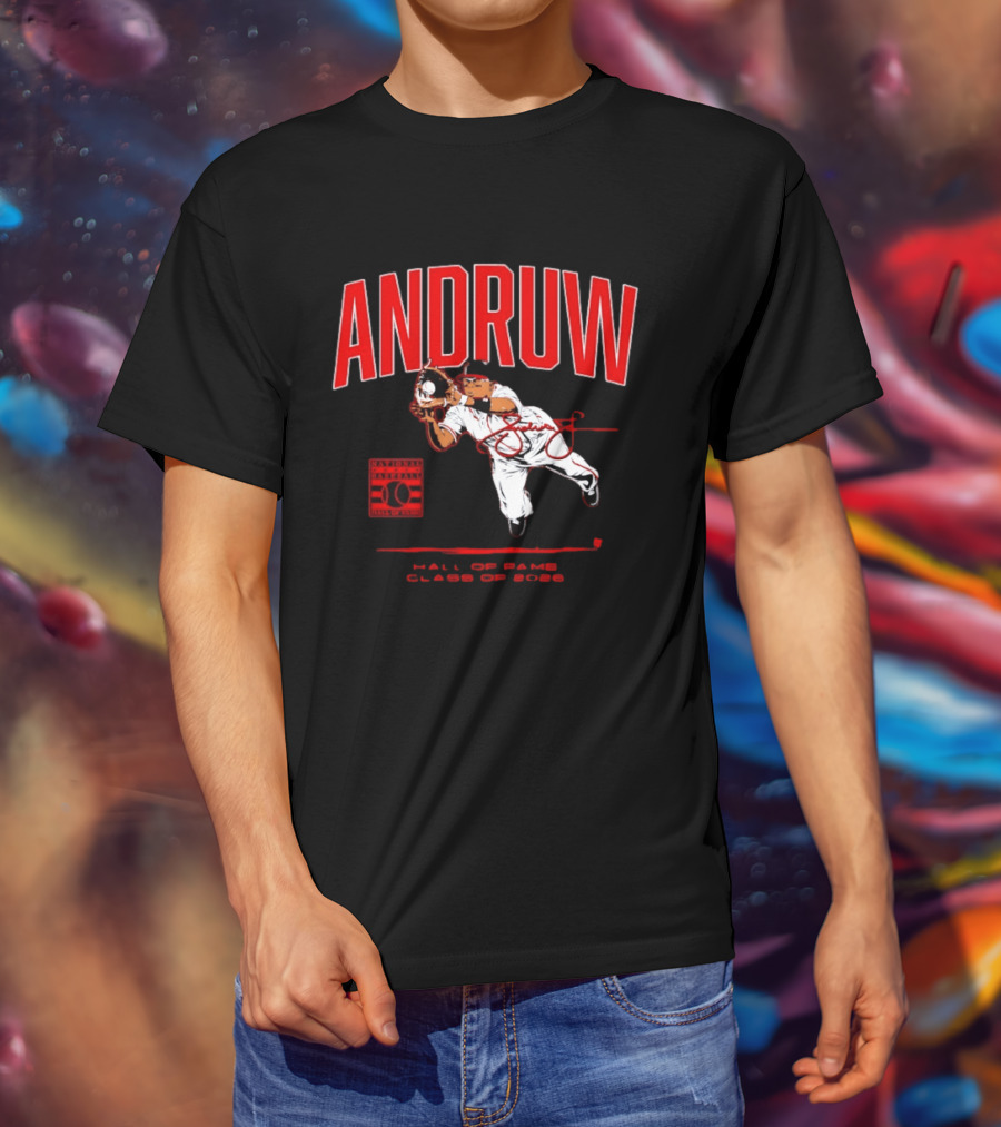 Andruw Jones National Baseball Hall Of Fame Class Of 2026 T-Shirt