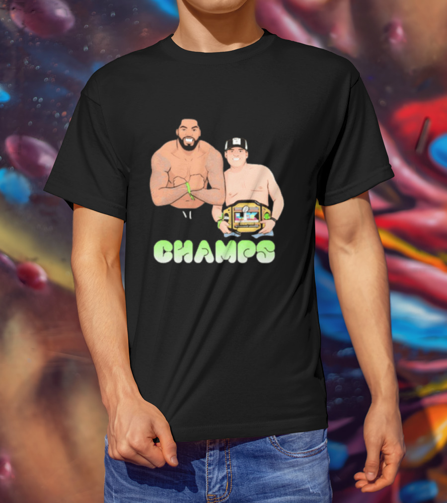 JS And Leo Celebrate Seattle Champs With Belt Champs T-Shirt