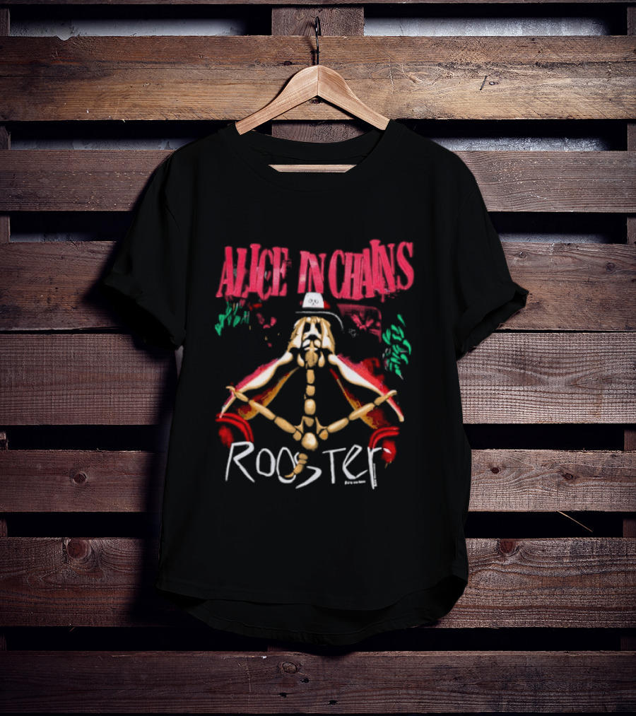 Alice In Chains Rooster 1993 Vintage Grunge Band T-Shirt