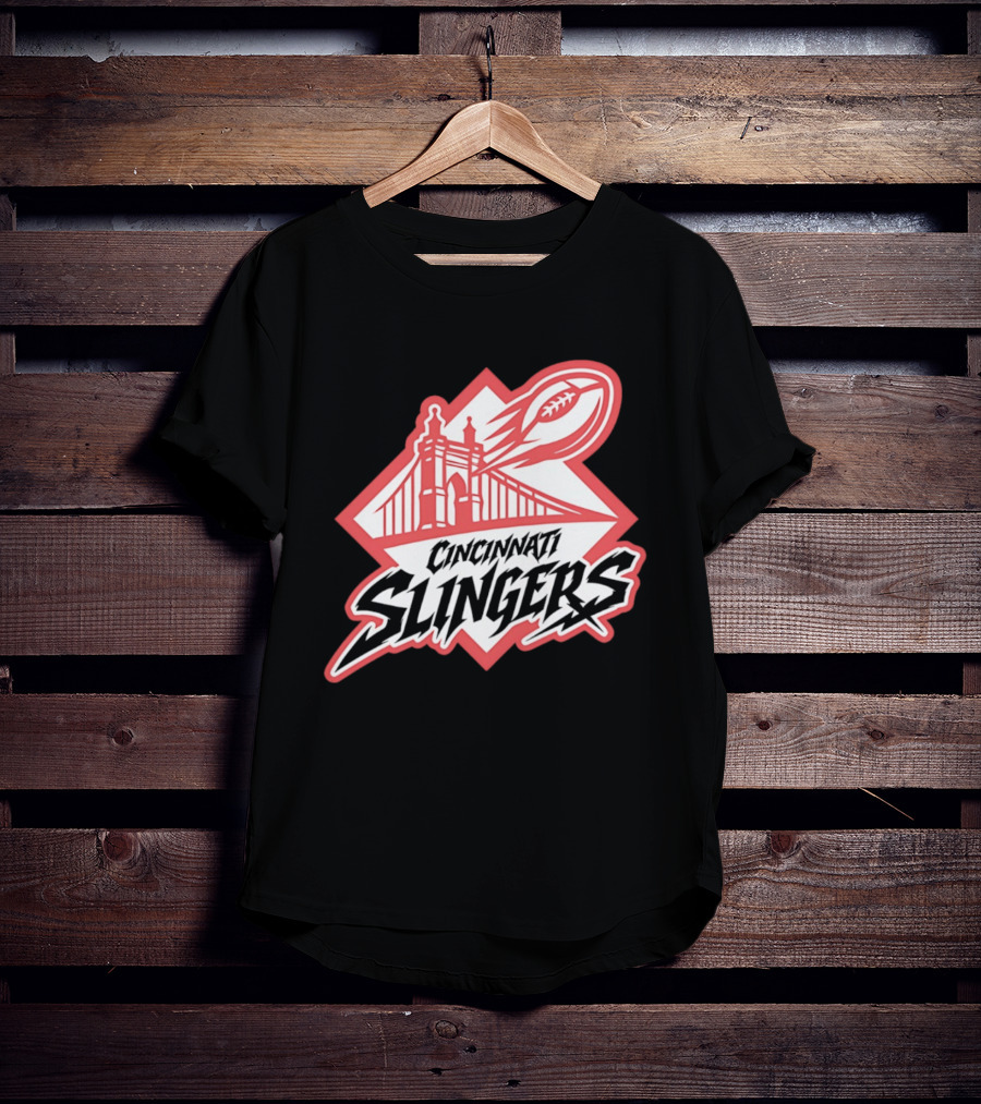 Cincinnati Slingers Football Bridge T-Shirt